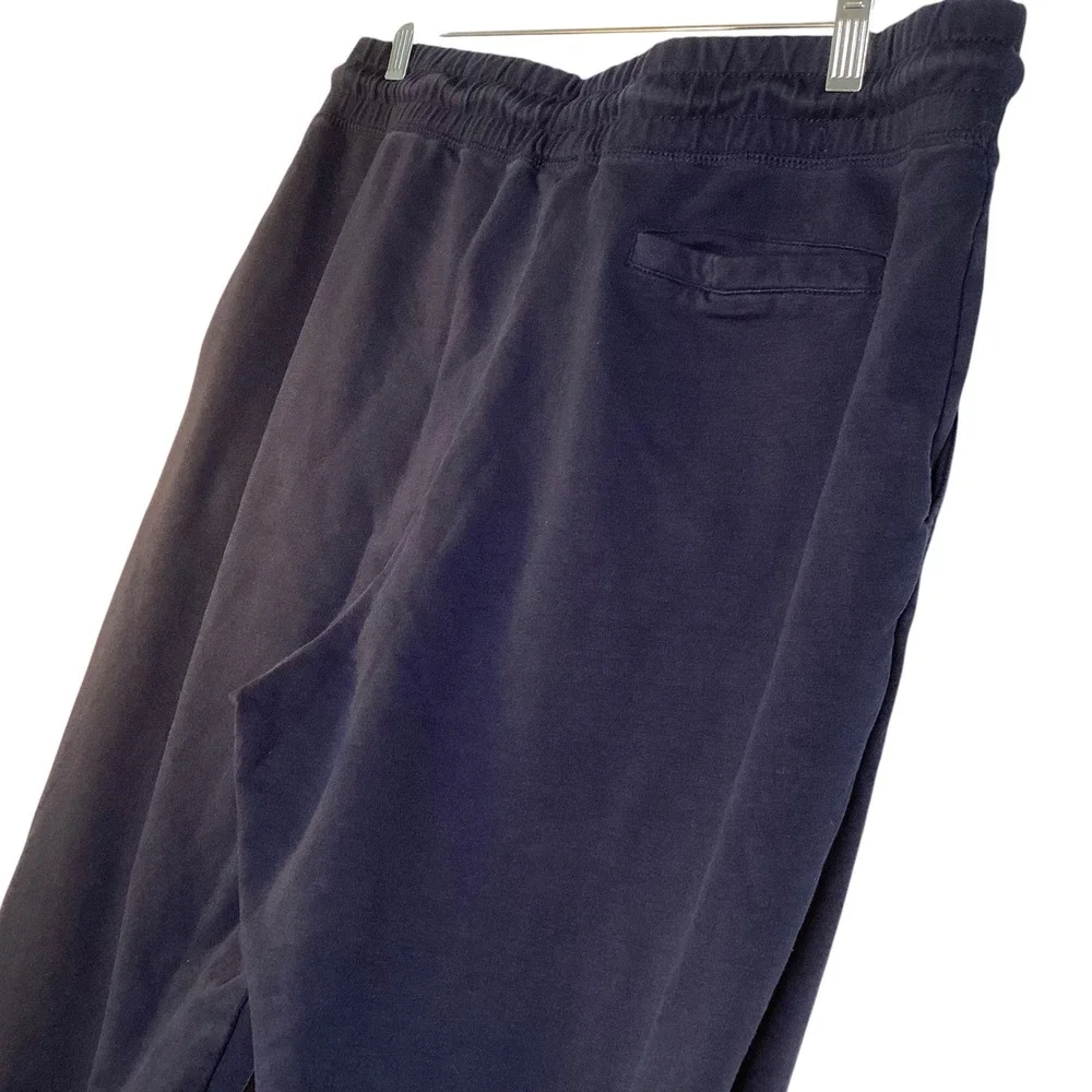 Slate & Stone Mens Navy Blue Cotton Jogger Sweatpants Sz L Luxury Loungewear EUC